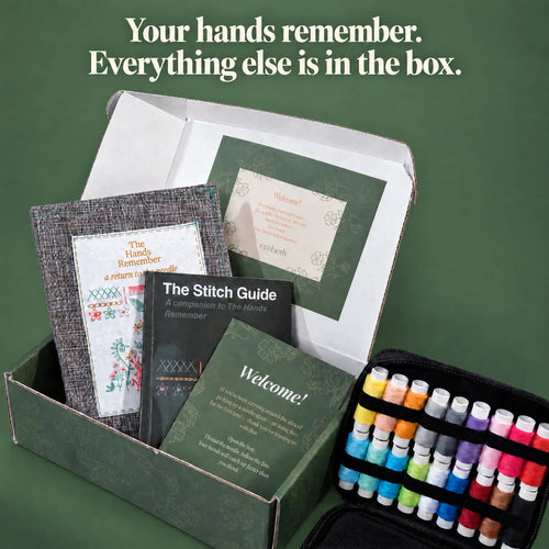 The Hands Remember - Embroidery Stitch Book Kit