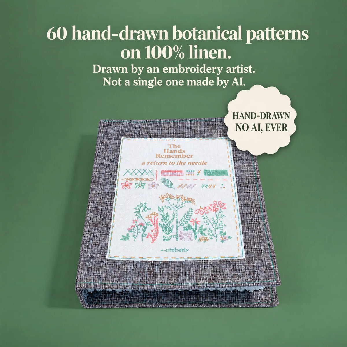 The Hands Remember - Embroidery Stitch Book Kit